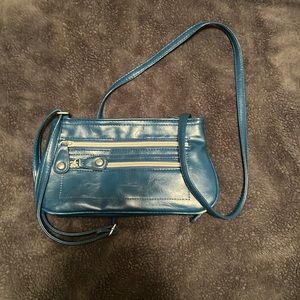 Blue crossbody bag